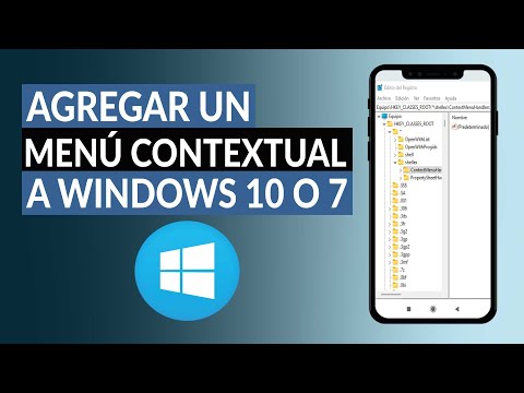 Cómo agregar menú contextual a Windows 10 o 7-Restaurar o Deshabilitar