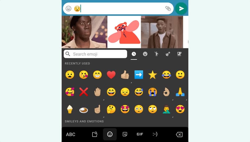 Emoji y GIF en el móvil