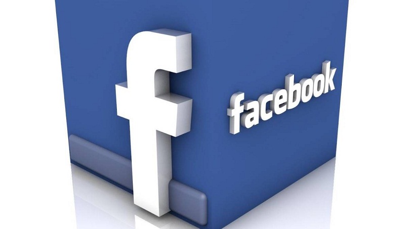 Logotipo de Facebook en 3D