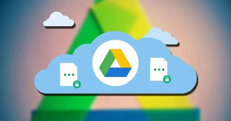 Logotipo de Google Drive en la nube azul