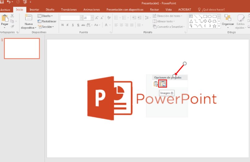 Insertar imagen en PowerPoint