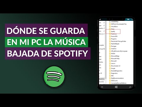 ¿Dónde se guarda la música descargada de Spotify en mi PC?