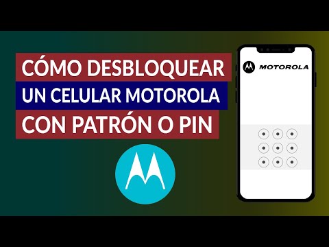 ¿Cómo desbloqueo mi teléfono Motorola usando un patrón, PIN o contraseña?